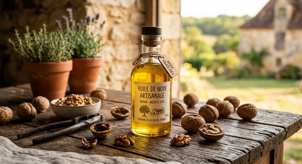 Huile de noix artisanale
